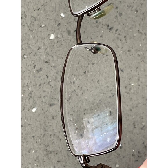 Salvatore Ferragamo Eyeglasses FRAMES ONLY Bronze rectangle 55-17-140